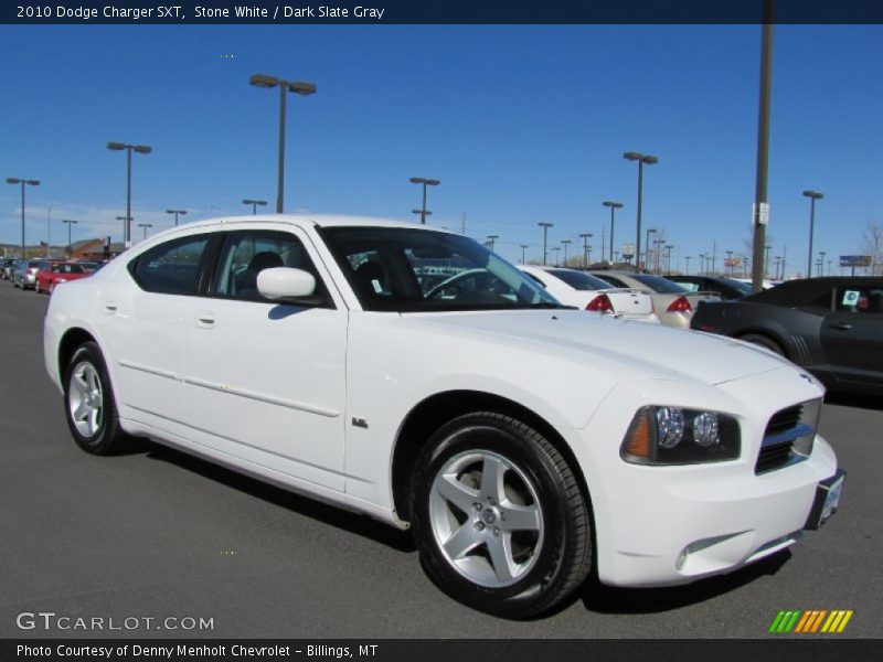 Stone White / Dark Slate Gray 2010 Dodge Charger SXT