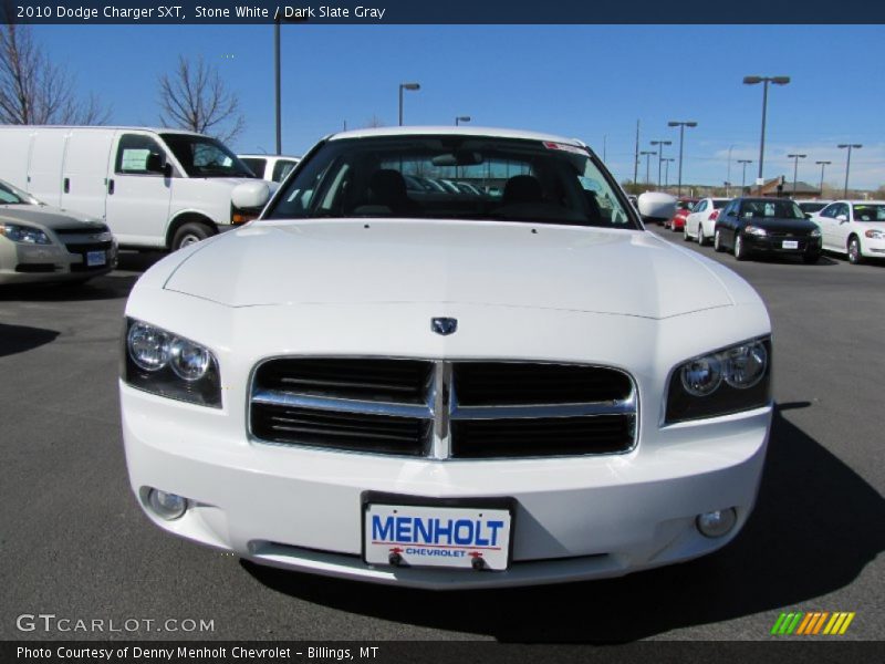 Stone White / Dark Slate Gray 2010 Dodge Charger SXT