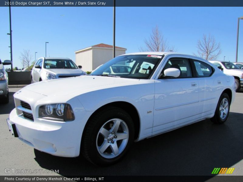 Stone White / Dark Slate Gray 2010 Dodge Charger SXT