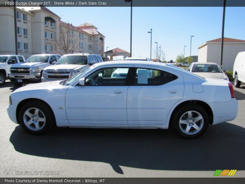 Stone White / Dark Slate Gray 2010 Dodge Charger SXT