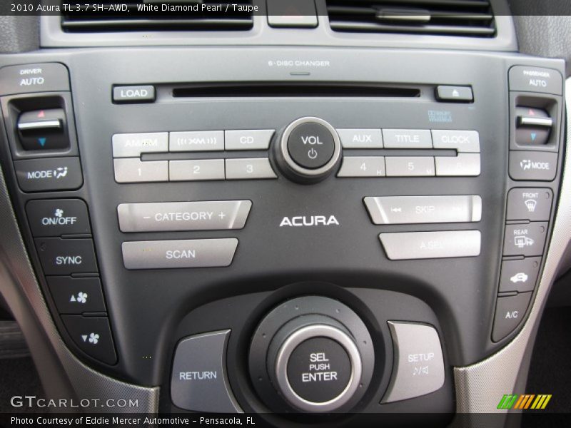 White Diamond Pearl / Taupe 2010 Acura TL 3.7 SH-AWD