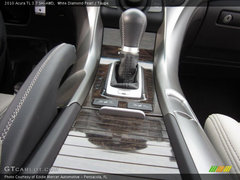 White Diamond Pearl / Taupe 2010 Acura TL 3.7 SH-AWD