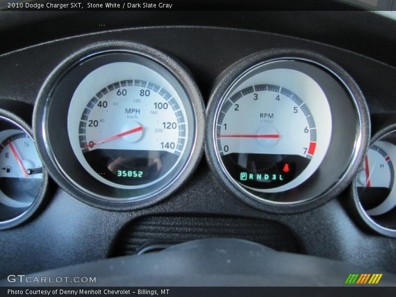 Stone White / Dark Slate Gray 2010 Dodge Charger SXT