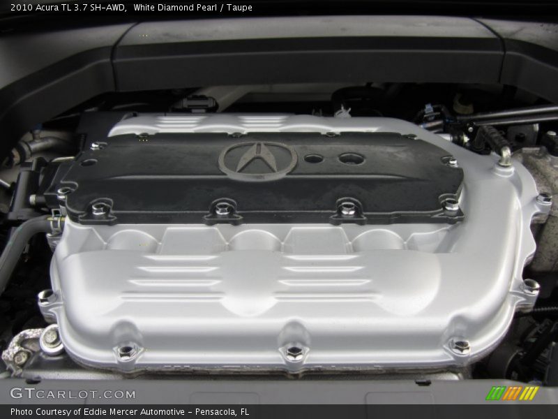 White Diamond Pearl / Taupe 2010 Acura TL 3.7 SH-AWD