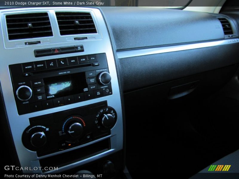 Stone White / Dark Slate Gray 2010 Dodge Charger SXT