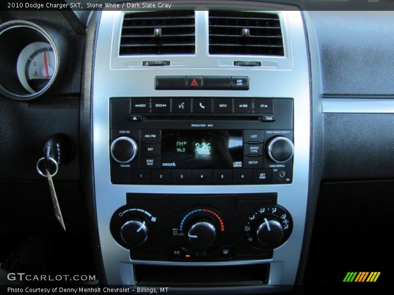Stone White / Dark Slate Gray 2010 Dodge Charger SXT