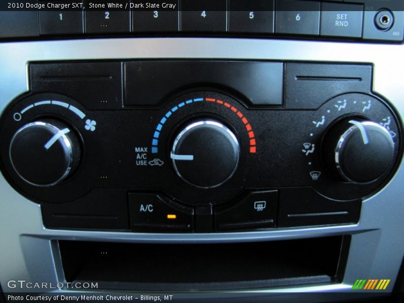Stone White / Dark Slate Gray 2010 Dodge Charger SXT