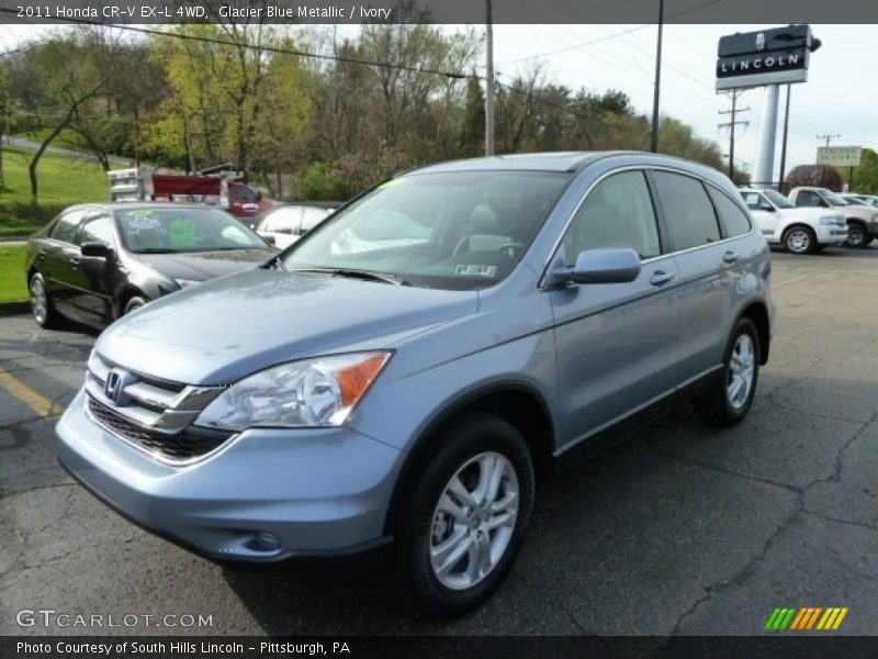 Glacier Blue Metallic / Ivory 2011 Honda CR-V EX-L 4WD