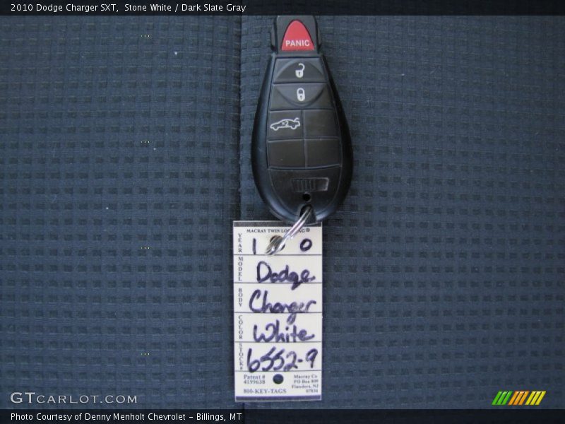 Stone White / Dark Slate Gray 2010 Dodge Charger SXT