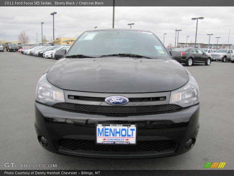 Ebony Black / Charcoal Black 2011 Ford Focus SES Sedan