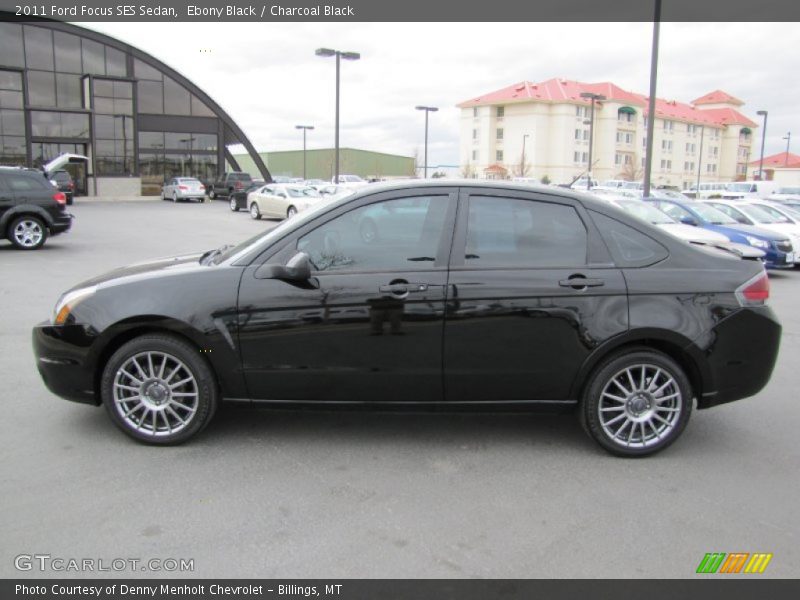 Ebony Black / Charcoal Black 2011 Ford Focus SES Sedan