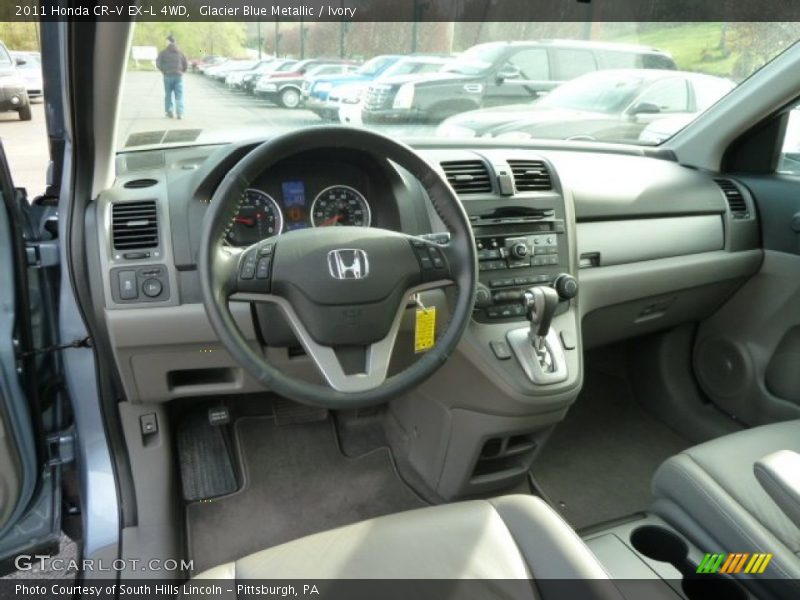 Glacier Blue Metallic / Ivory 2011 Honda CR-V EX-L 4WD