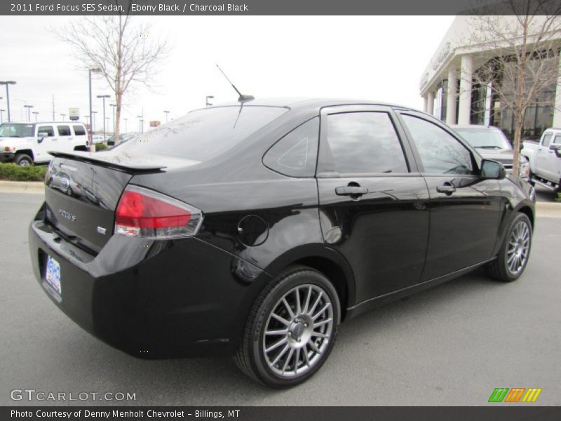 Ebony Black / Charcoal Black 2011 Ford Focus SES Sedan