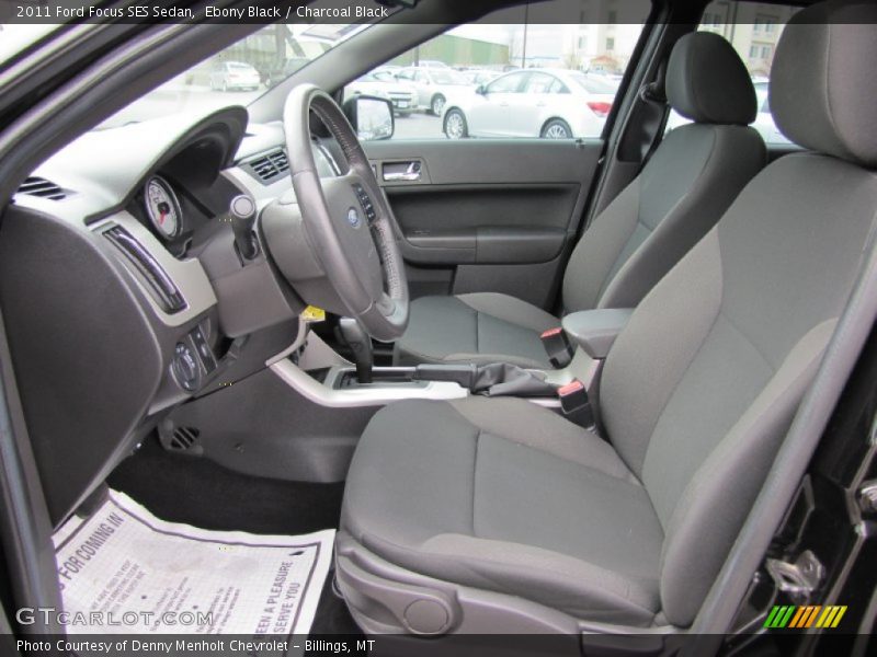 Ebony Black / Charcoal Black 2011 Ford Focus SES Sedan