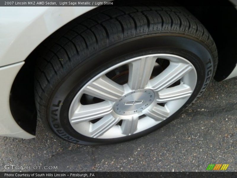 Light Sage Metallic / Light Stone 2007 Lincoln MKZ AWD Sedan