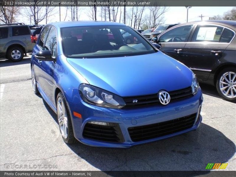 Rising Blue Metallic / R Titan Black Leather 2012 Volkswagen Golf R 4 Door 4Motion