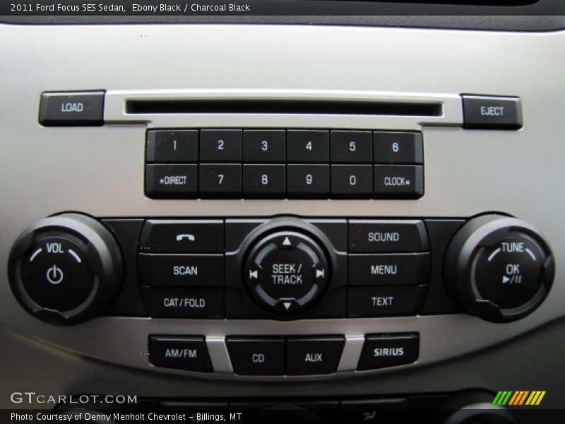 Ebony Black / Charcoal Black 2011 Ford Focus SES Sedan