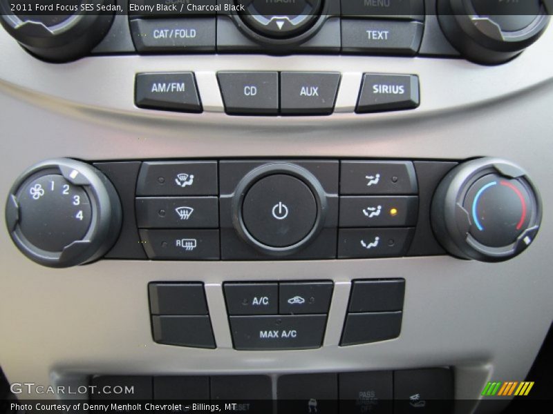 Ebony Black / Charcoal Black 2011 Ford Focus SES Sedan