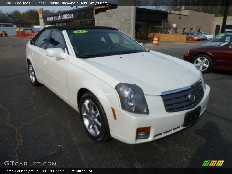 White Diamond / Light Gray/Ebony 2003 Cadillac CTS Sedan