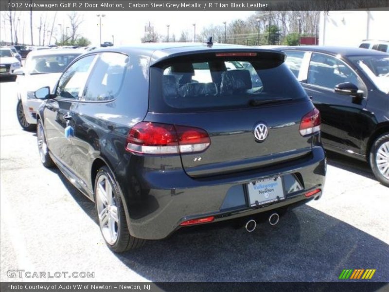 Carbon Steel Grey Metallic / R Titan Black Leather 2012 Volkswagen Golf R 2 Door 4Motion