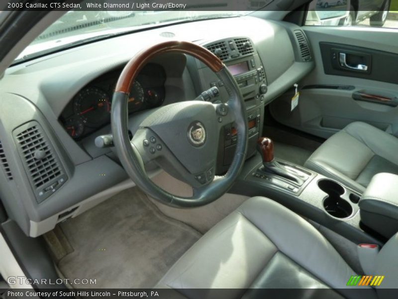 White Diamond / Light Gray/Ebony 2003 Cadillac CTS Sedan