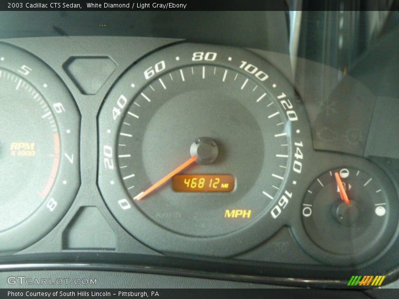 White Diamond / Light Gray/Ebony 2003 Cadillac CTS Sedan