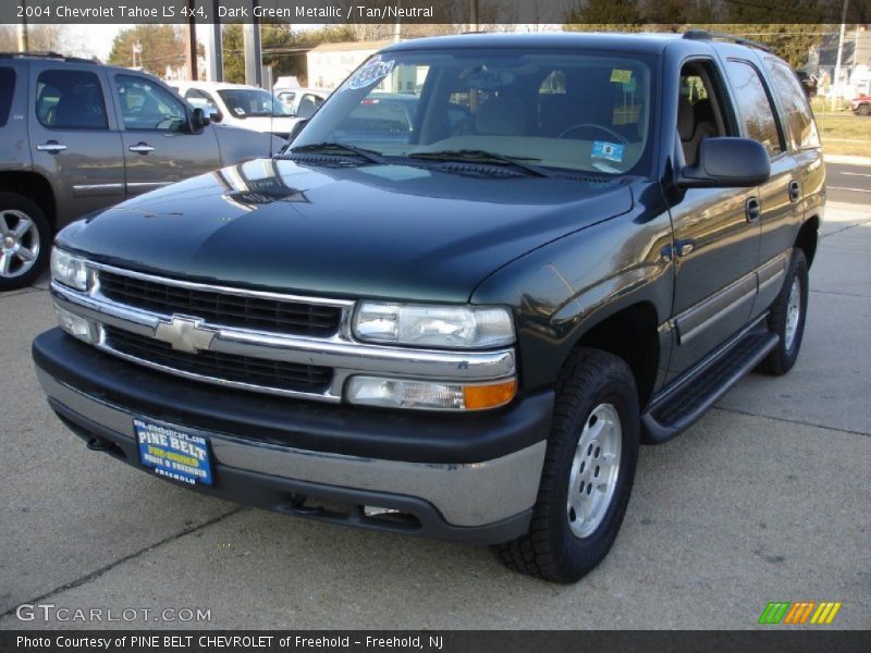 Dark Green Metallic / Tan/Neutral 2004 Chevrolet Tahoe LS 4x4