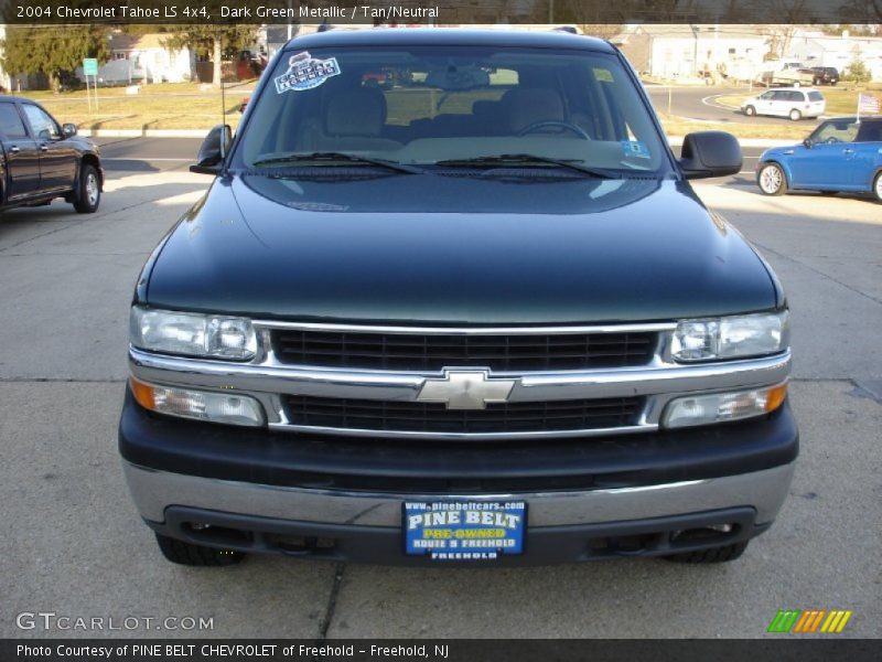 Dark Green Metallic / Tan/Neutral 2004 Chevrolet Tahoe LS 4x4