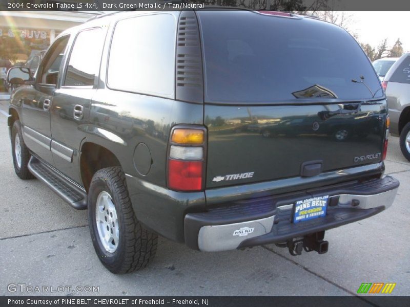 Dark Green Metallic / Tan/Neutral 2004 Chevrolet Tahoe LS 4x4