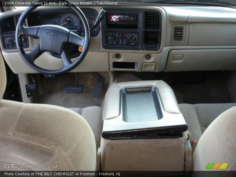 Dark Green Metallic / Tan/Neutral 2004 Chevrolet Tahoe LS 4x4