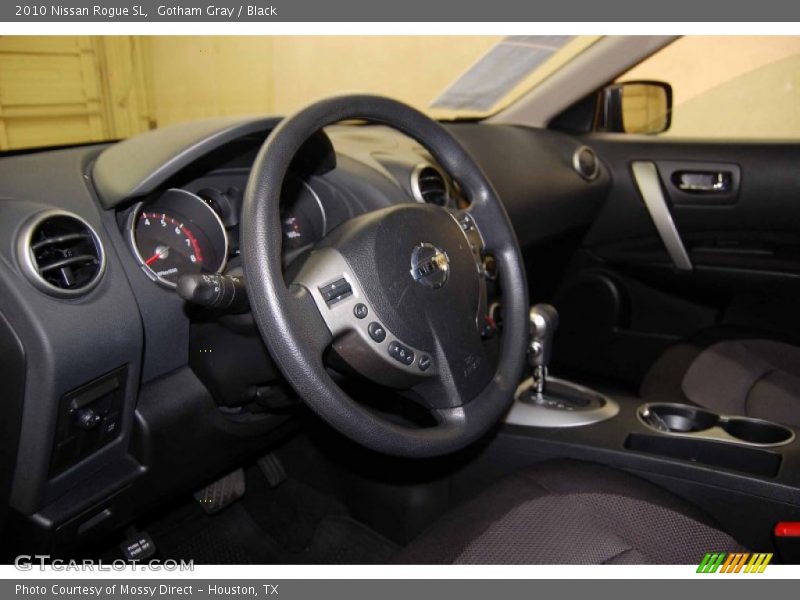 Gotham Gray / Black 2010 Nissan Rogue SL