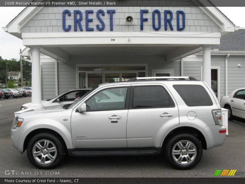Silver Metallic / Black 2008 Mercury Mariner V6 Premier 4WD
