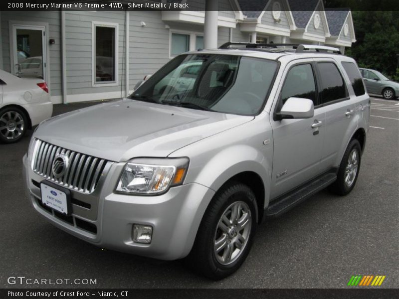 Silver Metallic / Black 2008 Mercury Mariner V6 Premier 4WD