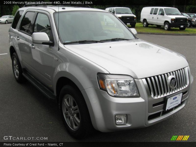 Silver Metallic / Black 2008 Mercury Mariner V6 Premier 4WD