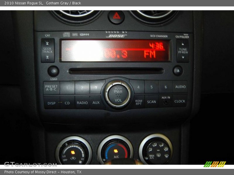 Gotham Gray / Black 2010 Nissan Rogue SL