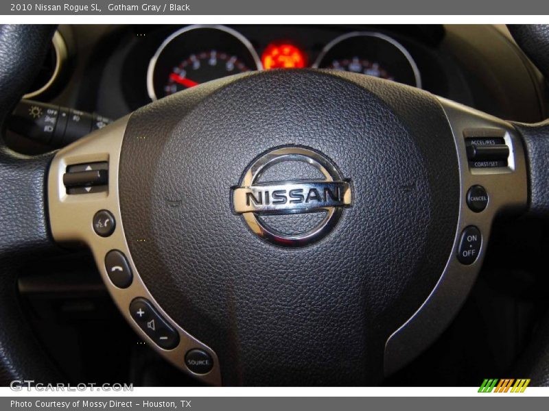 Gotham Gray / Black 2010 Nissan Rogue SL