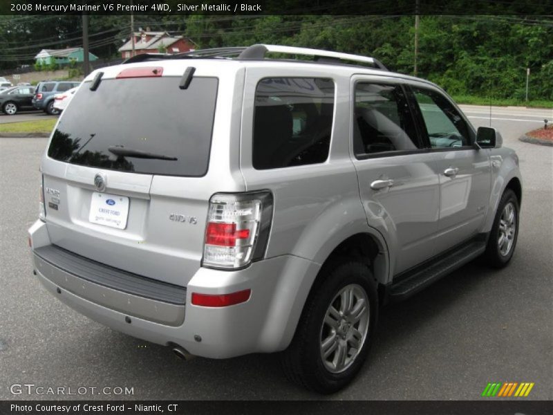 Silver Metallic / Black 2008 Mercury Mariner V6 Premier 4WD
