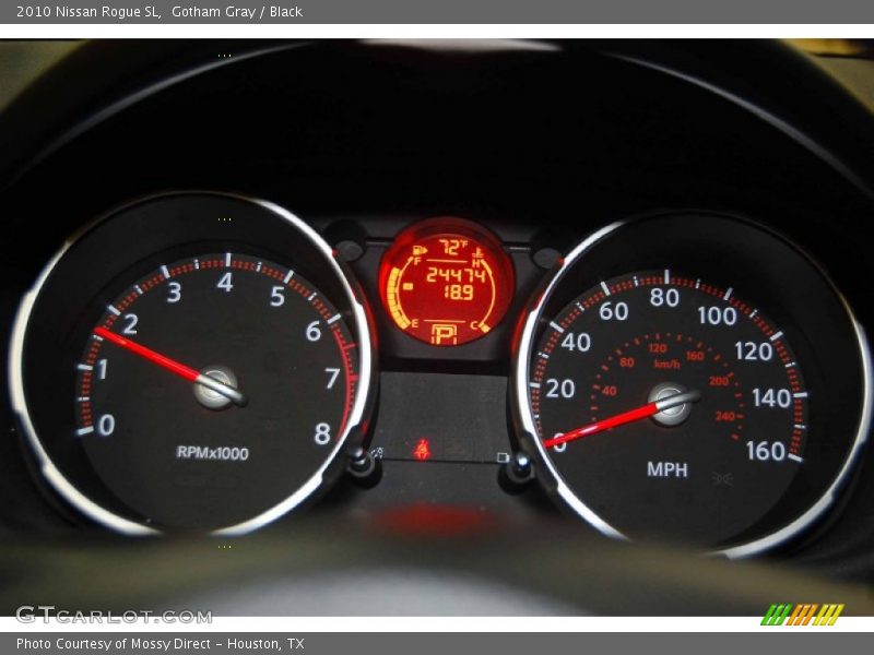 Gotham Gray / Black 2010 Nissan Rogue SL