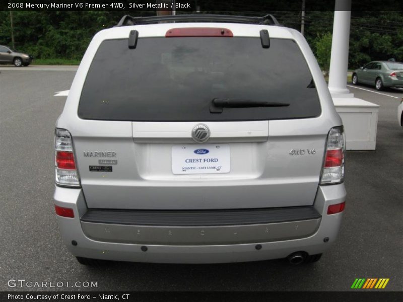 Silver Metallic / Black 2008 Mercury Mariner V6 Premier 4WD
