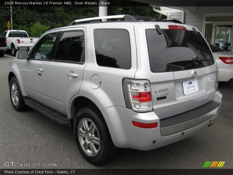 Silver Metallic / Black 2008 Mercury Mariner V6 Premier 4WD