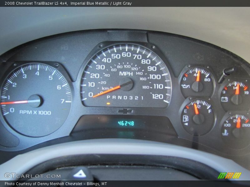 Imperial Blue Metallic / Light Gray 2008 Chevrolet TrailBlazer LS 4x4