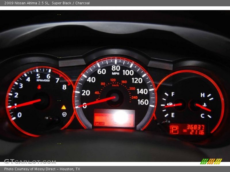 Super Black / Charcoal 2009 Nissan Altima 2.5 SL