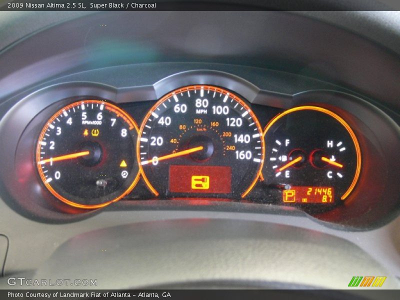 Super Black / Charcoal 2009 Nissan Altima 2.5 SL