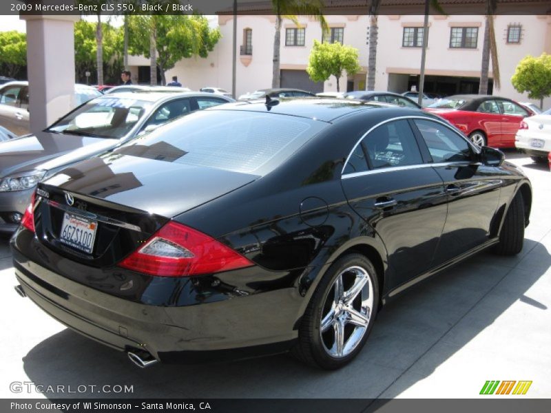 Black / Black 2009 Mercedes-Benz CLS 550