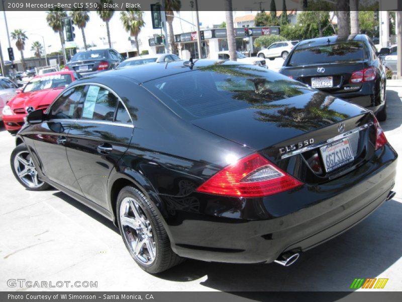 Black / Black 2009 Mercedes-Benz CLS 550