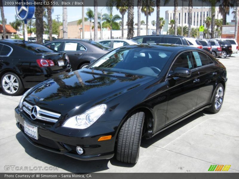 Black / Black 2009 Mercedes-Benz CLS 550