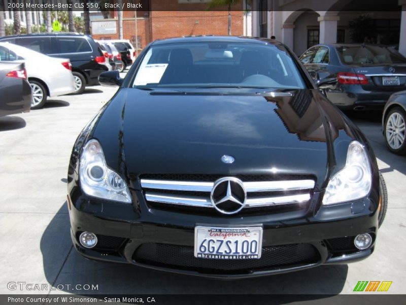Black / Black 2009 Mercedes-Benz CLS 550