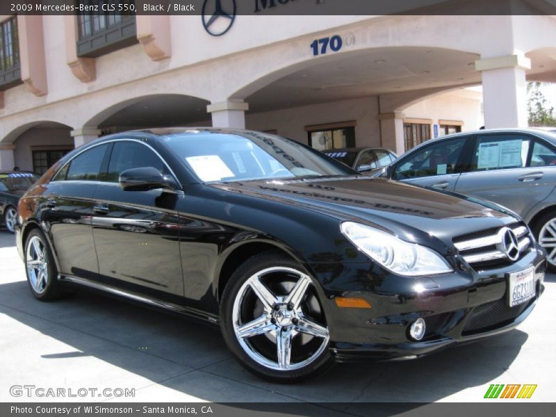 Black / Black 2009 Mercedes-Benz CLS 550