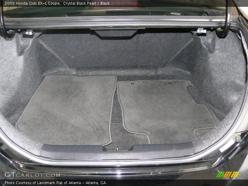 Crystal Black Pearl / Black 2009 Honda Civic EX-L Coupe