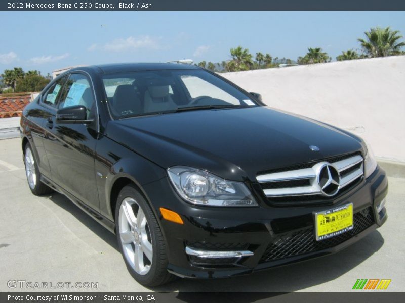 Black / Ash 2012 Mercedes-Benz C 250 Coupe